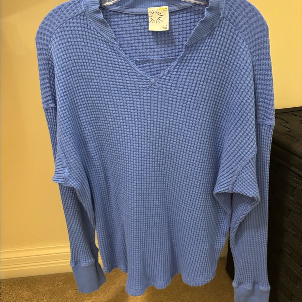 Aerie Waffle Knit Long Sleeve